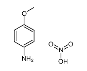 p-methoxyanilinium nitrate Structure