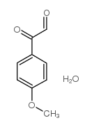 4-甲氧基苯甲酰甲醛水合物结构式