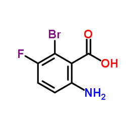 6-Amino-2-bromo-3-fluorobenzoic acid Structure