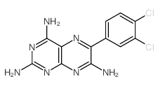 2,4,7-Pteridinetriamine,6-(3,4-dichlorophenyl)- Structure