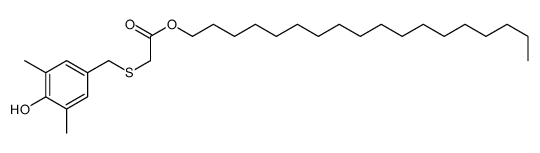 octadecyl 2-[(4-hydroxy-3,5-dimethylphenyl)methylsulfanyl]acetate Structure