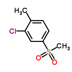 2-Chloro-1-methyl-4-(methylsulfonyl)benzene Structure