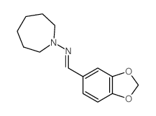 1H-Azepin-1-amine,N-(1,3-benzodioxol-5-ylmethylene)hexahydro- Structure