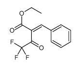 ethyl 2-benzylidene-4,4,4-trifluoro-3-oxobutanoate Structure