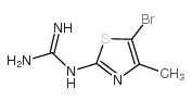 N-(5-溴-4-甲基-1,3-噻唑-2-基)胍结构式