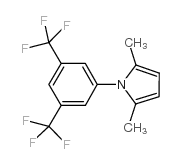 1-(3,5-双(三氟甲基)苯基)-2,5-二甲基-1H-吡咯结构式