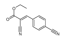 ethyl 2-cyano-3-(4-cyanophenyl)prop-2-enoate Structure