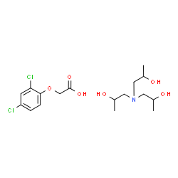 Tris(2-hydroxypropyl)amine/2,4-dichlorophenoxyacetic acid,(1:1) structure