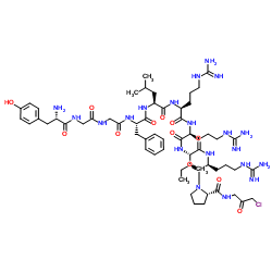 Dynorphin A (1-10)-Gly-chloromethylketone trifluoroacetate salt结构式