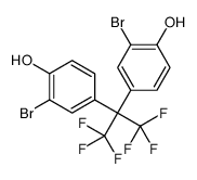 2-bromo-4-[2-(3-bromo-4-hydroxyphenyl)-1,1,1,3,3,3-hexafluoropropan-2-yl]phenol结构式