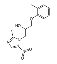 1-(2-methyl-5-nitro-imidazol-1-yl)-3-o-tolyloxy-propan-2-ol结构式