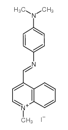 1-methyl-4-p-dimethylamino-b-aza-styryl-quinolinium-iodide结构式
