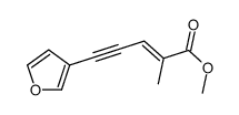 methyl 5-(furan-3-yl)-2-methylpent-2-en-4-ynoate Structure