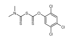 O-[2,4,5-Trichlor-phenyl]-S-[N,N-dimethyl-thiocarbamoyl]-dithiocarbonat结构式