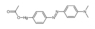 (4-((4-(dimethylamino)phenyl)azo)phenyl)mercuric acetate结构式