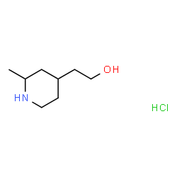 2-(2-甲基哌啶-4-基)乙醇盐酸结构式
