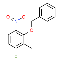 2-(Benzyloxy)-4-fluoro-3-methyl-1-nitrobenzene Structure