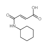 (Z)-4-(环己基氨基)-4-氧代丁-2-烯酸结构式