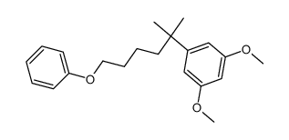 3,5-dimethoxy-1-(2-methyl-6-phenoxyhexan-2-yl)benzene Structure