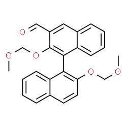 R-2,2'-bis(methoxymethoxy)-[1,1'-Binaphthalene]-3-carboxaldehyde结构式