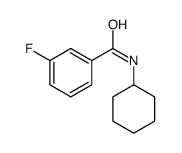 N-环己基-3-氟苯甲酰胺结构式