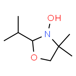 Oxazolidine, 3-hydroxy-4,4-dimethyl-2-(1-methylethyl)- (9CI)结构式