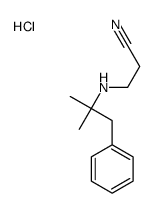 3-[(2-methyl-1-phenylpropan-2-yl)amino]propanenitrile,hydrochloride结构式