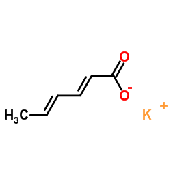 山梨酸钾结构式
