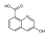 3-羟基喹啉-8-羧酸结构式