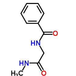 N-[2-(甲基氨基)-2-氧代乙基]-苯甲酰胺结构式