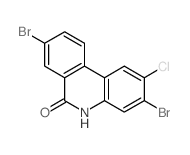 6(5H)-Phenanthridinone,3,8-dibromo-2-chloro- structure