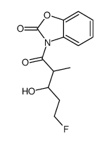 3-((2R,3s)-5-氟-3-羟基-2-甲基戊酰基)苯并[d]噁唑-2(3h)-酮结构式
