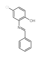 Phenol,4-chloro-2-[(phenylmethylene)amino]-结构式