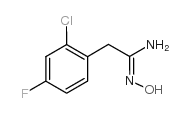 2-(2-氯-4-氟苯基)-n-羟基盐酸乙脒结构式