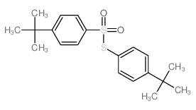 Benzenesulfonothioicacid, 4-(1,1-dimethylethyl)-, S-[4-(1,1-dimethylethyl)phenyl] ester Structure