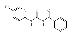 Benzamide,N-[[(5-bromo-2-pyridinyl)amino]thioxomethyl]- Structure