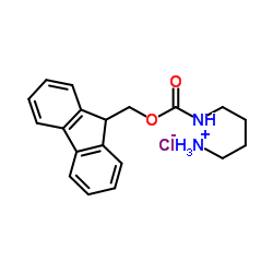 (9H-芴-9-基)甲基(4-氨基丁基)氨基甲酸酯盐酸盐结构式