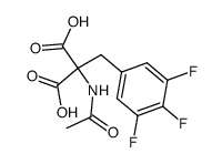 2-acetamido-2-(3,4,5-trifluorobenzyl)malonic acid Structure
