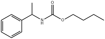α-Methylbenzylcarbamic acid butyl ester Structure