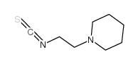2-(1-哌啶基)乙基异硫代氰酸酯结构式