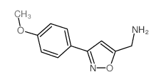 [3-(4-甲氧基苯基)-5-异恶唑基]甲胺结构式