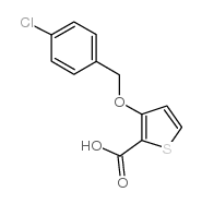 3-[(4-氯苄基)氧基]-2-噻吩羧酸结构式