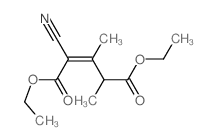 2-Pentenedioic acid,2-cyano-3,4-dimethyl-, 1,5-diethyl ester Structure