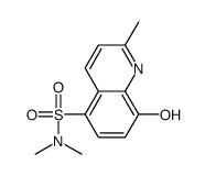 8-羟基-2-甲基喹啉-5-(N,N-二甲基)磺酰胺结构式