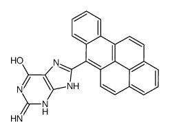 2-amino-8-benzo[b]pyren-6-yl-3,7-dihydropurin-6-one结构式