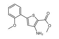 3-氨基-5-(2-甲氧基苯基)噻吩-2-羧酸甲酯结构式