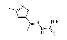 1-(3-Methyl-5-isothiazolyl)ethanone thiosemicarbazone结构式
