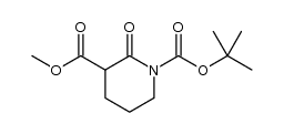 N-Boc-2-氧代哌啶-3-甲酸甲酯结构式