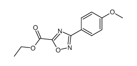 ethyl 3-(4-methoxyphenyl)-1,2,4-oxadiazole-5-carboxylate结构式