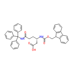 Fmoc-β-HomoGln(trt)-OH structure
